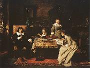 Mihaly Munkacsy Milton oil painting